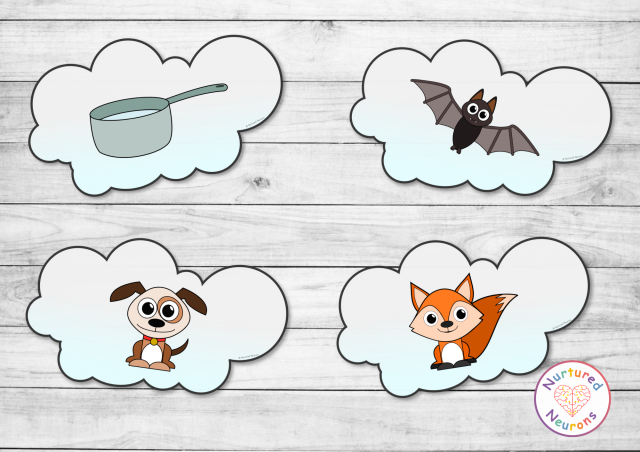 printable rain cvc game for kids - spring themed cvc words