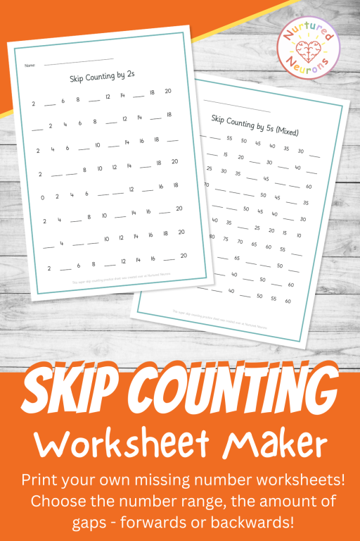 custom counting on in 10s worksheets - create your own worksheets with this ship counting sheet - easy to make pdf.