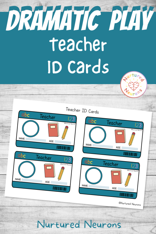 printable teacher dramatic play resources - make your own classroom helper badge