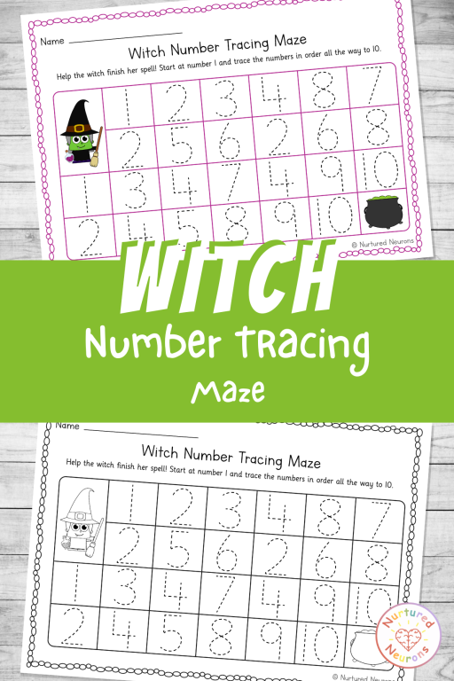 halloween number practice sheet for kindergarten - number formation tracing and counting