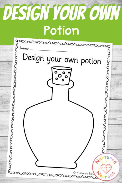 Plan a witch's potion for halloween with this magical worksheet for kids
