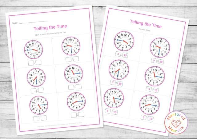 create telling the time morning exercises - print clock practice worksheets with roman numerals and hour only hand ! Kindergarten and grade 1 math center